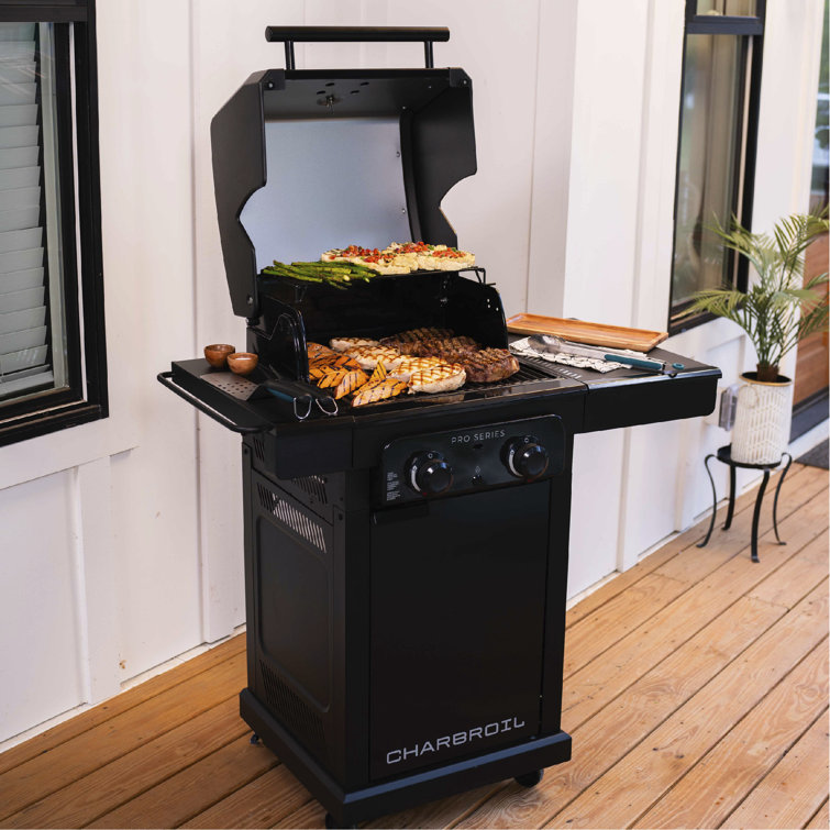 Charbroil Pro Series 2 Burner Infrared Gas Grill Matte Black